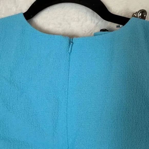 NEW! Black Halo Sanibel 2-Piece Mini Dress Crop Top & Skirt Size 8 Aqua - Picture 6 of 16